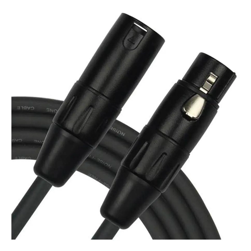 CABLE MICROFONO XLR NEGRO 6 METROS PARA AUDIO PROFESIONAL - 2