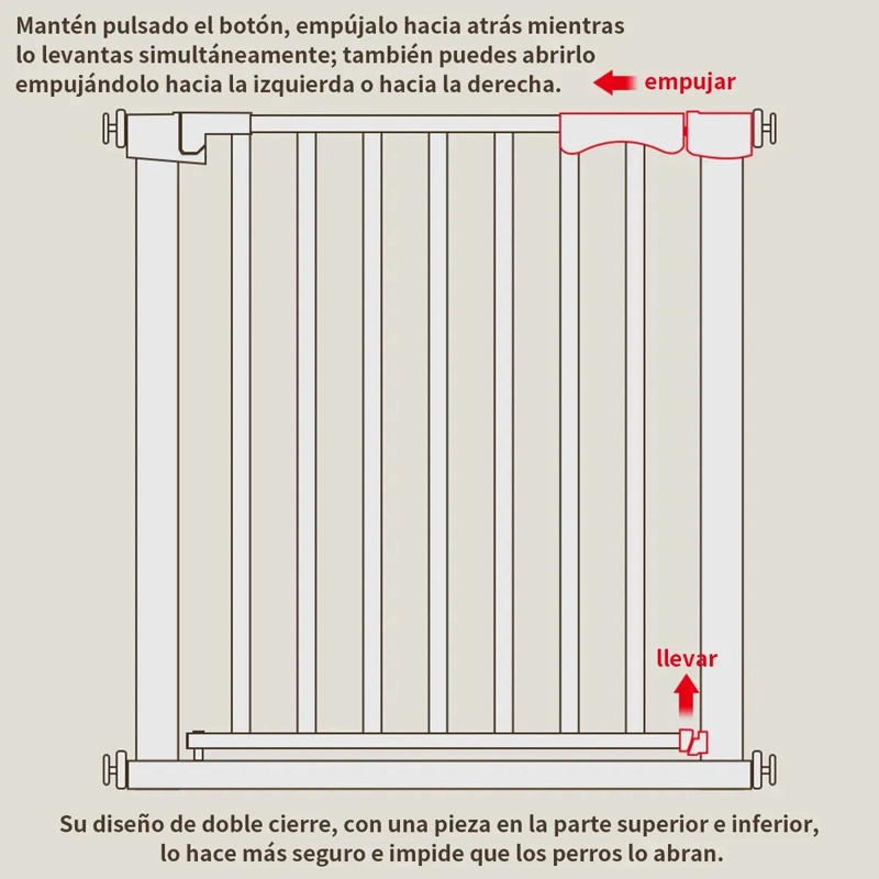BARRERA DE SEGURIDAD AJUSTABLE PARA PUERTAS 69 A 76 CM - 3