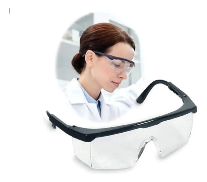 LENTES DE SEGURIDAD TRANSPARENTES CON PROTECCION UV Y AJUSTE ERGONOMICO - 4