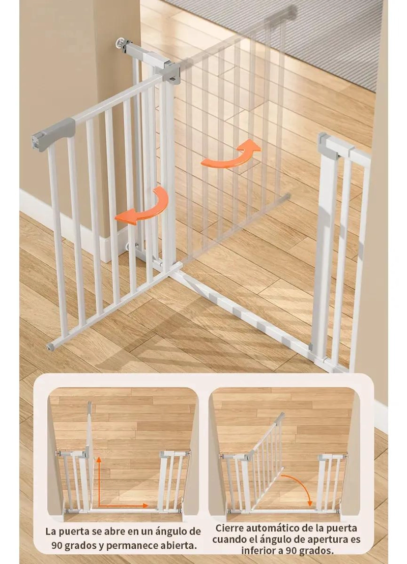 BARRERA DE SEGURIDAD AJUSTABLE PARA PUERTAS DE 69 A 76 CM - 7
