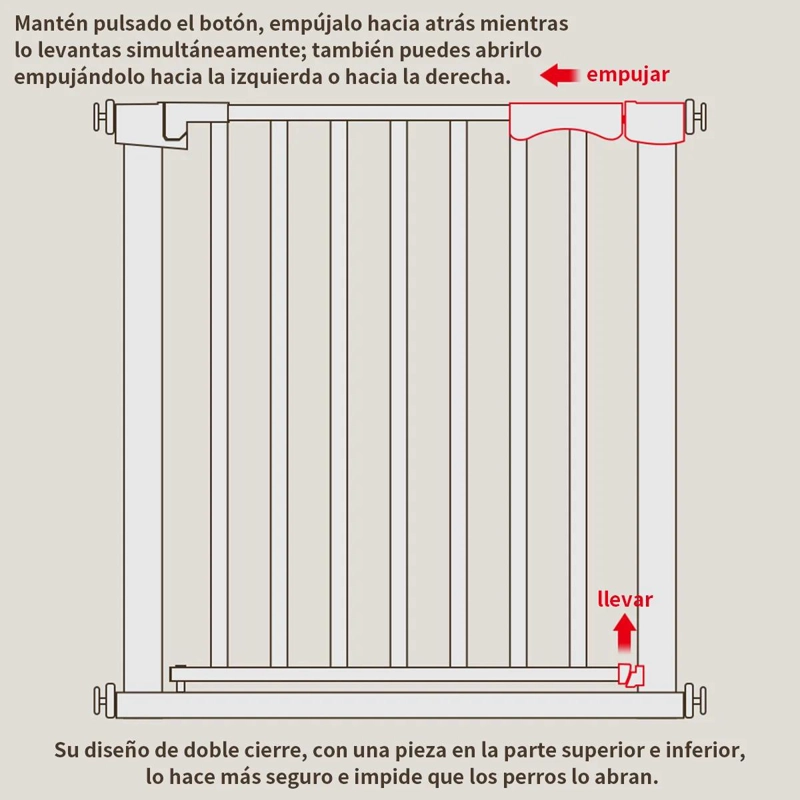 BARRERA DE SEGURIDAD AJUSTABLE PARA PUERTAS DE 69 A 76 CM - 3