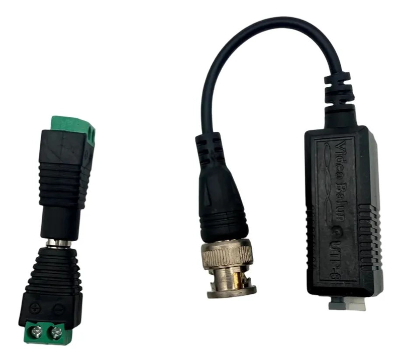 KIT DE 6 BALUNS DE VIDEO HD CON CONECTORES DE ENERGIA - 2