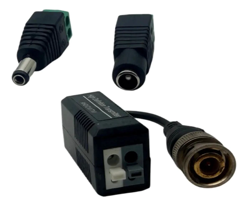 KIT DE 6 BALUNS DE VIDEO HD CON CONECTORES DE ENERGIA - 5