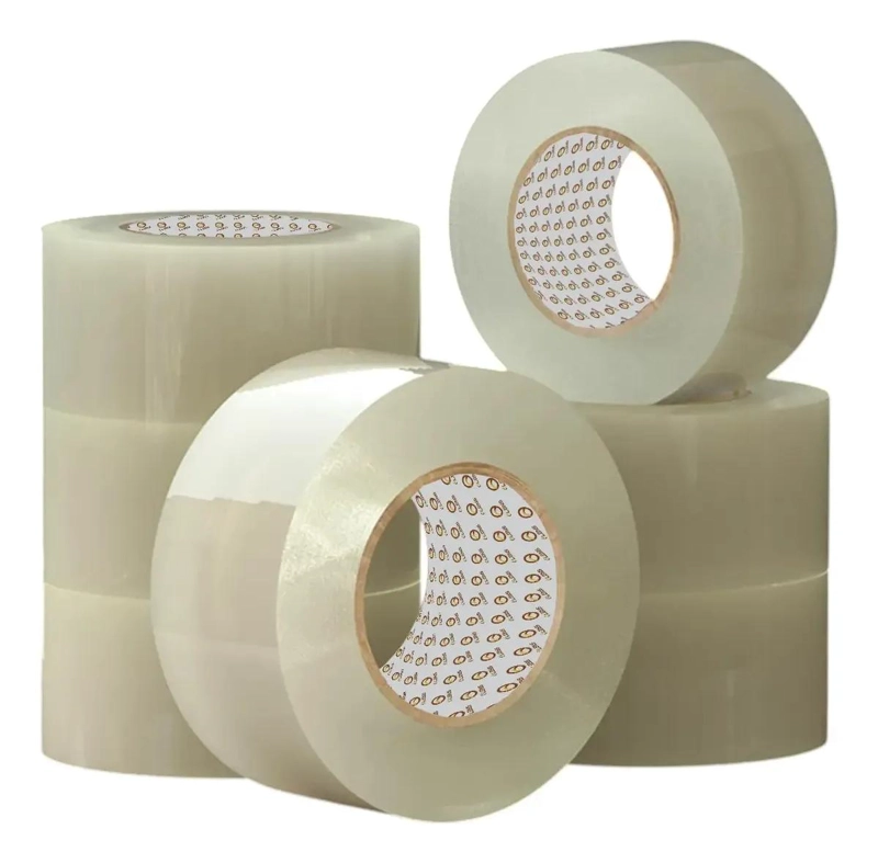 PACK DE 3 CINTAS DE EMBALAJE TRANSPARENTE 42 MICRONES 300 METROS - 4