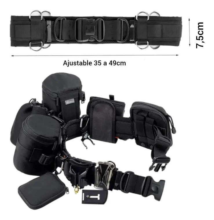 CINTURON MULTIFUNCIONAL PARA CAMARAS Y ACCESORIOS - 4