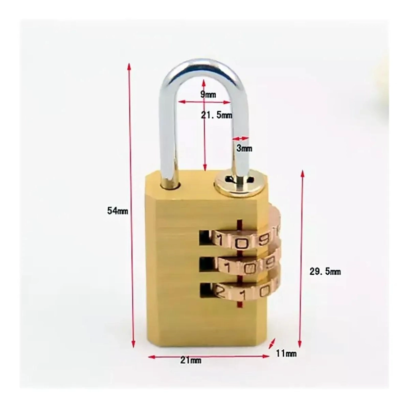CANDADO PROGRAMABLE PARA MALETAS Y MOCHILAS PACK DE 3 - 4