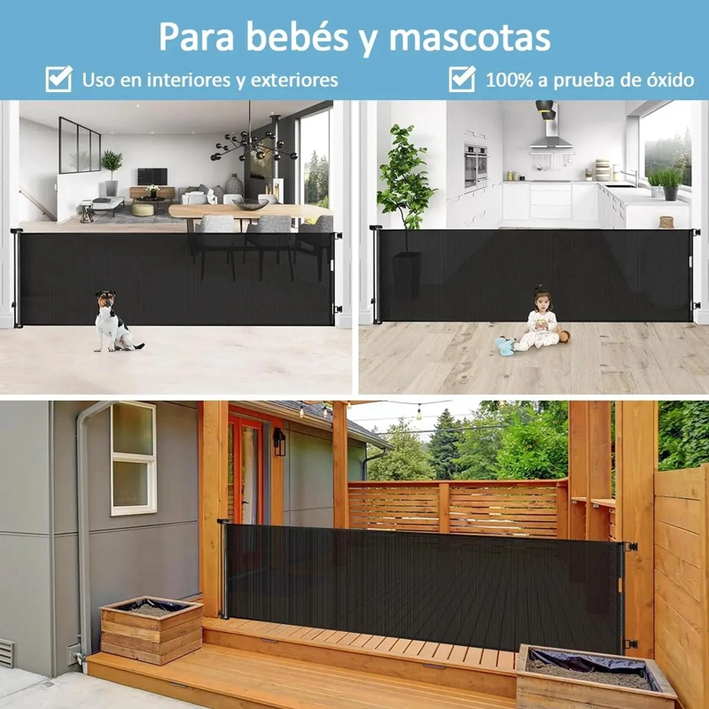 PUERTA RETRACTIL DE SEGURIDAD PARA BEBE S Y MASCOTAS 3M - 5