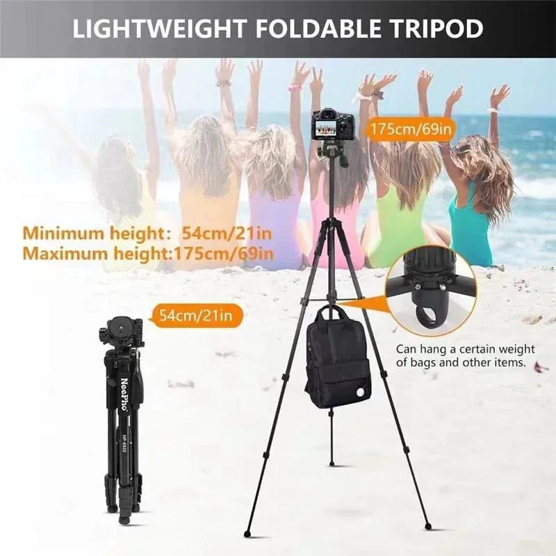 TRIPODE TELESCOPICO PROFESIONAL CON CABEZAL DE 4 VIAS - 2