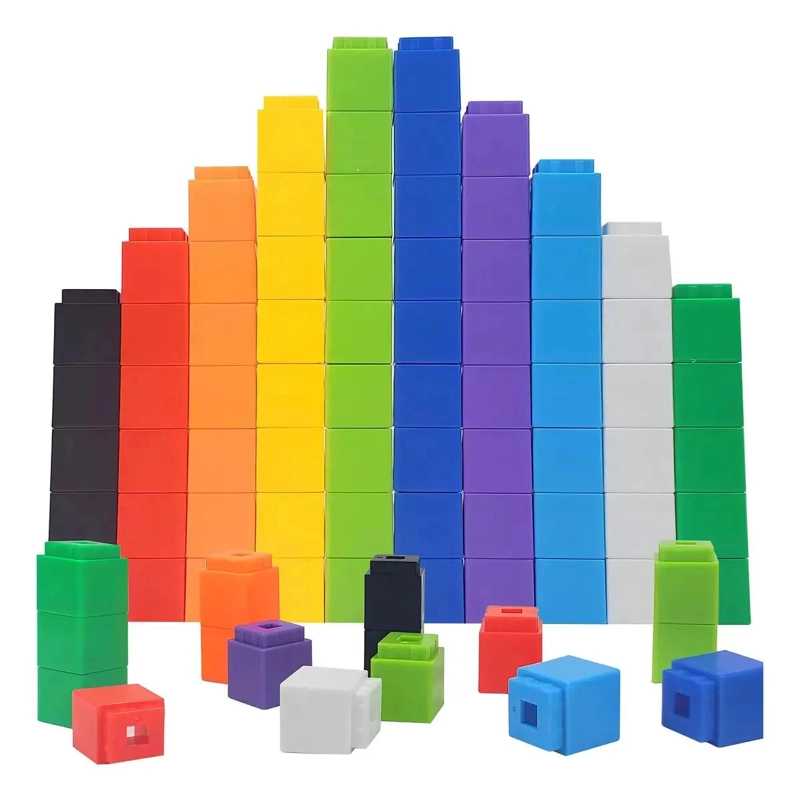 CUBOS CONECTORES EDUCATIVOS PARA MATEMATICAS 100 UNIDADES - 1