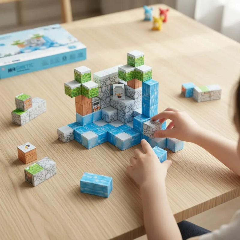 CUBOS MAGNE TICOS ANTARTICA 66 PIEZAS JUEGO EDUCATIVO - 3