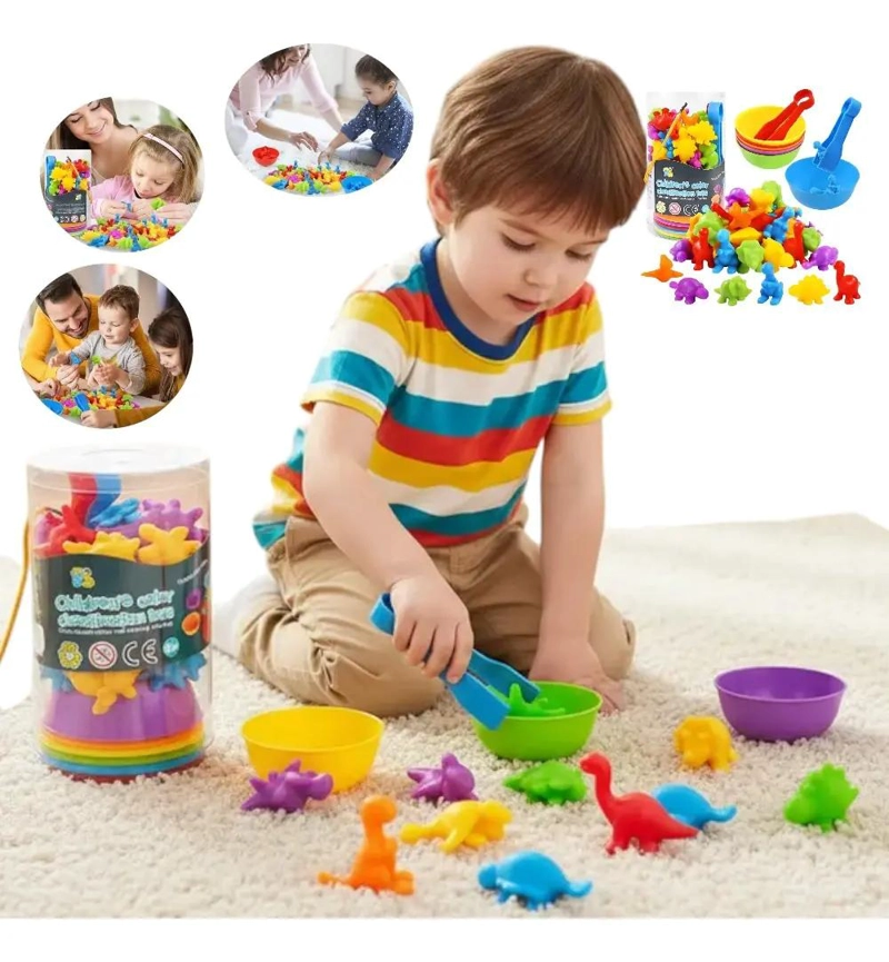 JUEGO EDUCATIVO DE DINOSAURIOS PARA CONTAR Y CLASIFICAR - 1