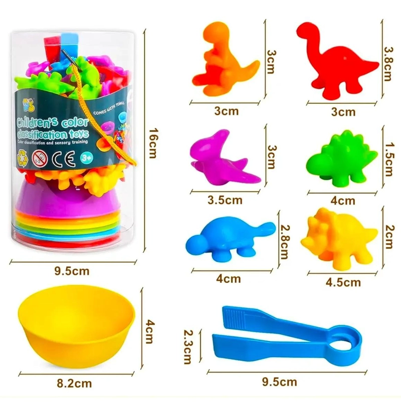 JUEGO EDUCATIVO DE DINOSAURIOS PARA CONTAR Y CLASIFICAR - 2