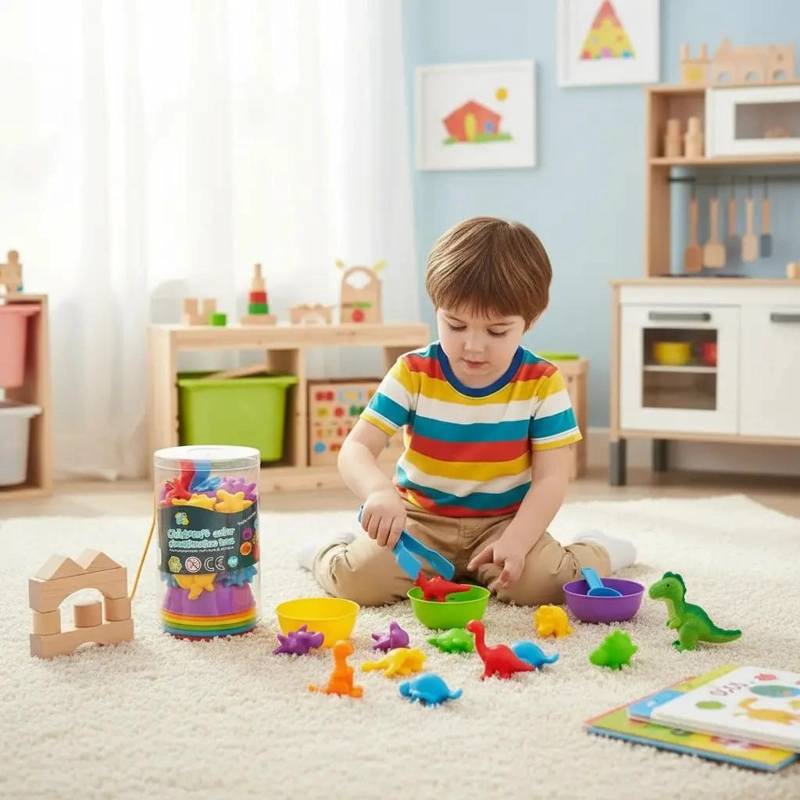 JUEGO EDUCATIVO DE DINOSAURIOS PARA CONTAR Y CLASIFICAR - 3