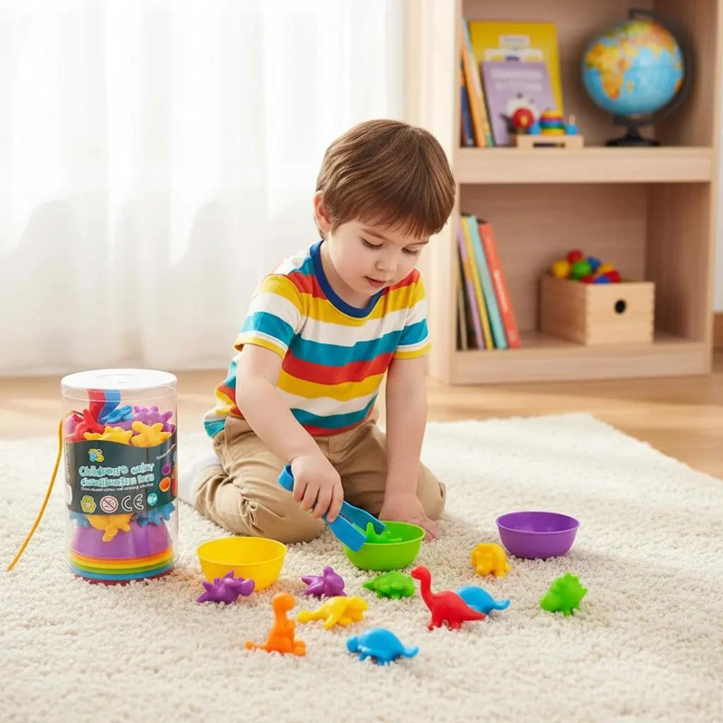 JUEGO EDUCATIVO DE DINOSAURIOS PARA CONTAR Y CLASIFICAR - 5