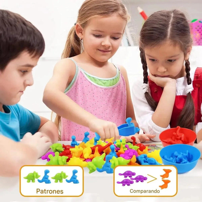 JUEGO EDUCATIVO DE DINOSAURIOS PARA CONTAR Y CLASIFICAR - 8