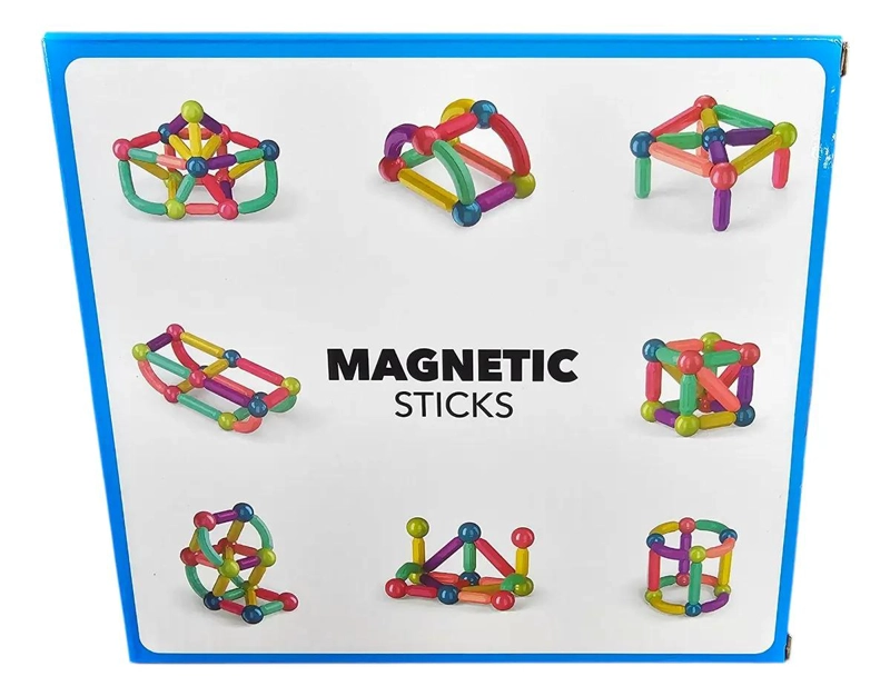 BLOQUES MAGNE TICOS DIDACTICOS DE CONSTRUCCION 64 PIEZAS - 1
