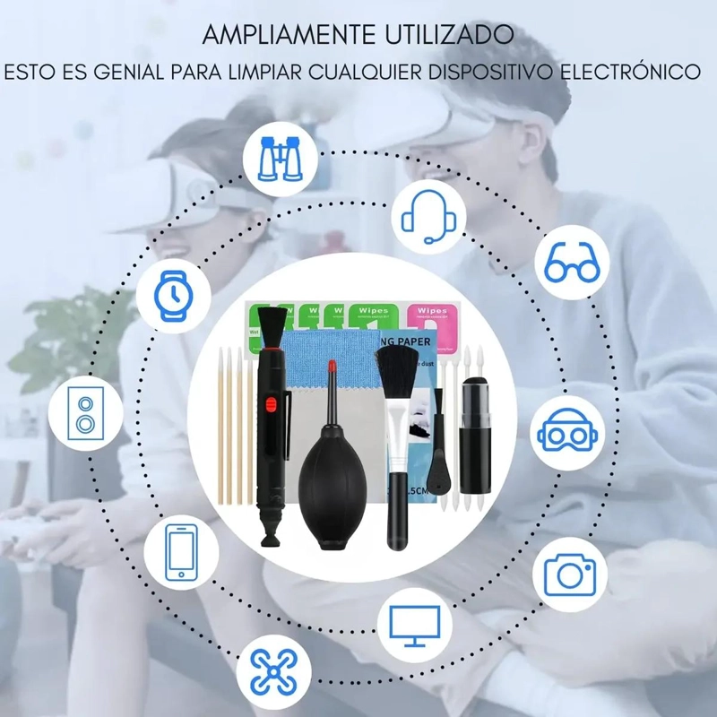 KIT DE LIMPIEZA PROFESIONAL PARA CAMARAS Y LENTES CON 35 ACCESORIOS - 3