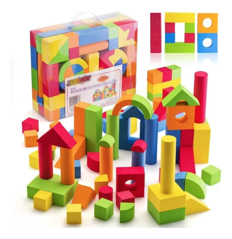 BLOQUES DE CONSTRUCCION DE ESPUMA PARA NIÑOS CREATIVOS - 1