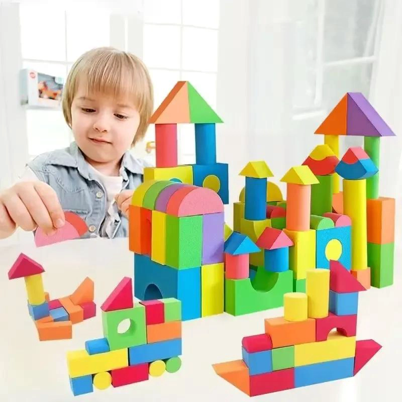 BLOQUES DE CONSTRUCCION DE ESPUMA PARA NIÑOS CREATIVOS - 8