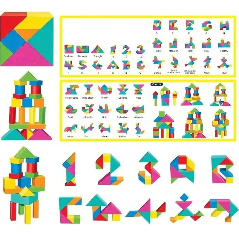 BLOQUES DE CONSTRUCCION DE ESPUMA PARA NIÑOS 76 PIEZAS - 2