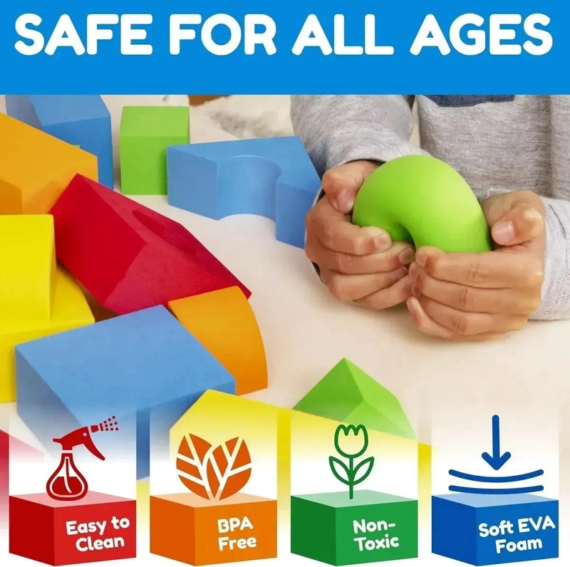 BLOQUES DE CONSTRUCCION DE ESPUMA PARA NIÑOS 76 PIEZAS - 7