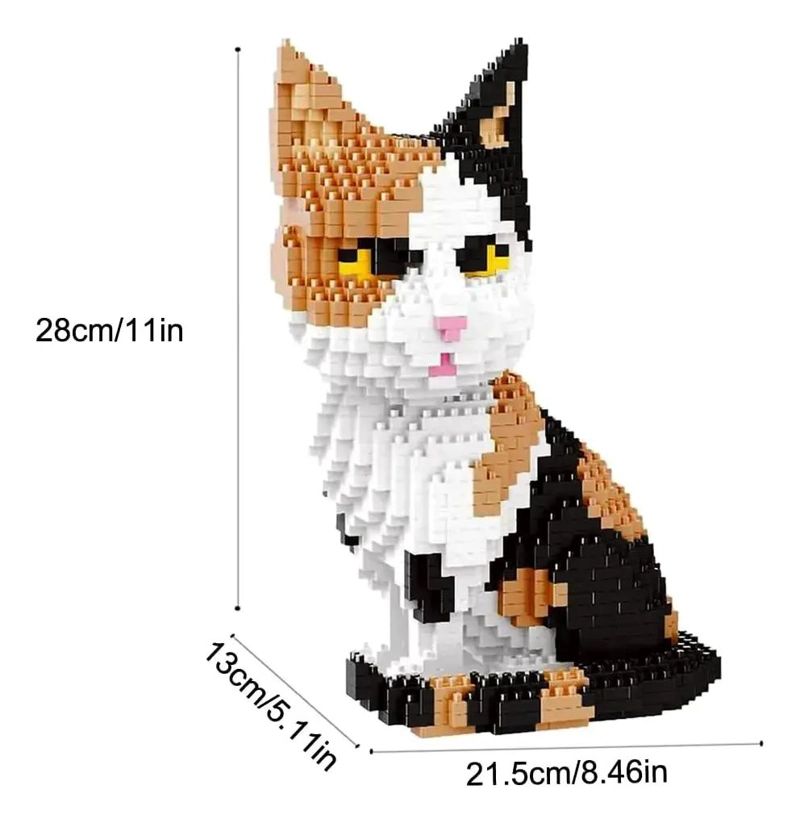 SET DE BLOQUES DE CONSTRUCCION PARA NIÑOS CON DISEÑO DE GATOS - 1
