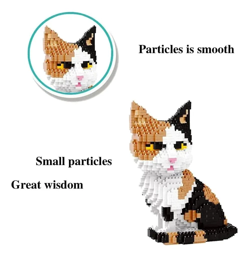 SET DE BLOQUES DE CONSTRUCCION PARA NIÑOS CON DISEÑO DE GATOS - 2