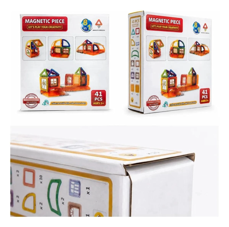 BLOQUES MAGNE TICOS CREATIVOS PARA NIÑOS 41 PIEZAS - 3
