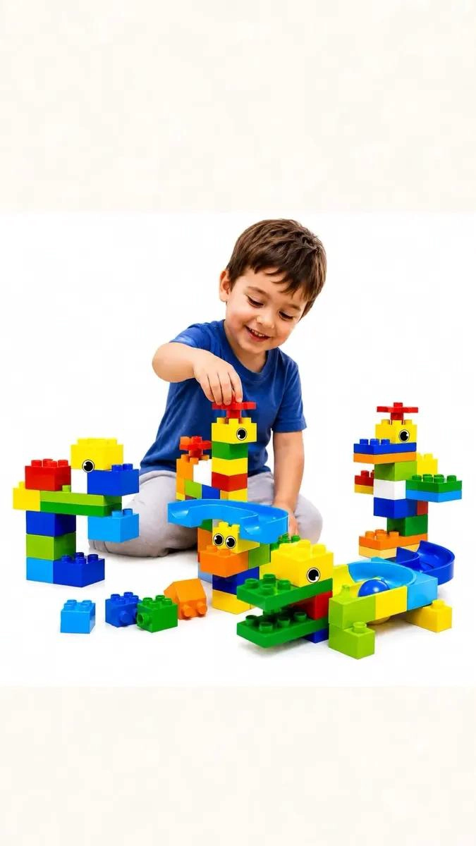 BLOQUES DE CONSTRUCCION LABERINTO 89 PIEZAS PARA NIÑOS - 1