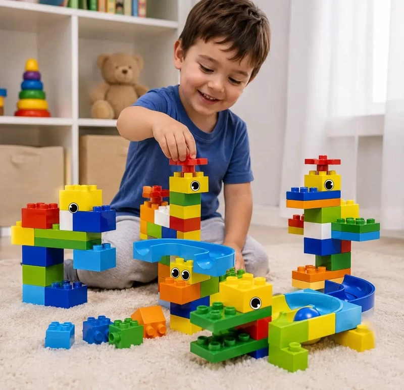 BLOQUES DE CONSTRUCCION LABERINTO 89 PIEZAS PARA NIÑOS - 5