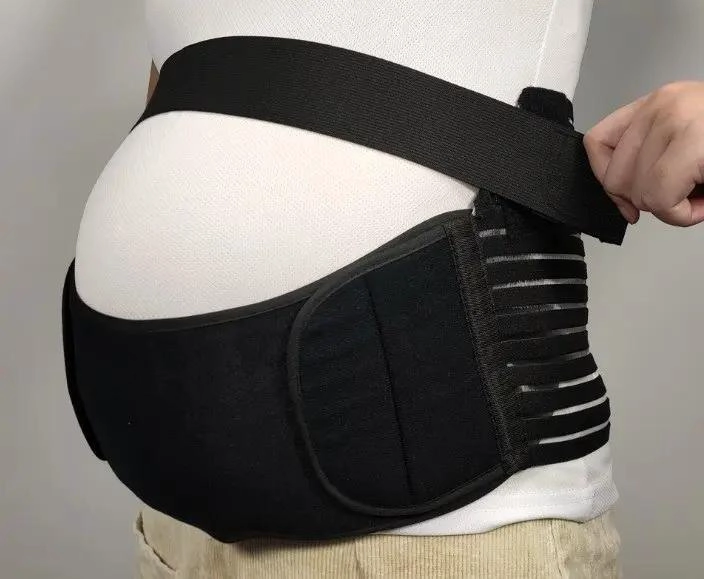FAJA PRENATAL AJUSTABLE PARA EMBARAZADAS CON TIRANTES DE APOYO - 4