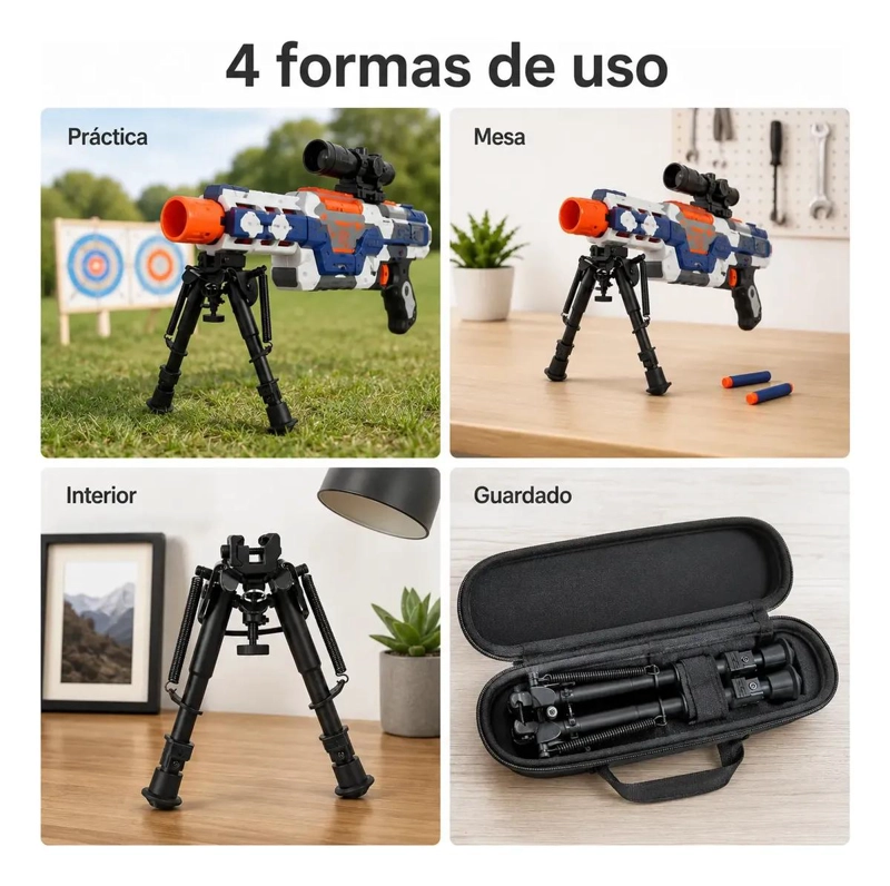 SOPORTE TRIPODE TELESCOPICO AJUSTABLE Y PORTATIL PARA FOTOGRAFIA - 4