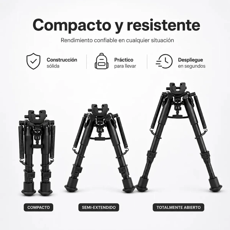 SOPORTE TRIPODE TELESCOPICO AJUSTABLE Y PORTATIL PARA FOTOGRAFIA - 7