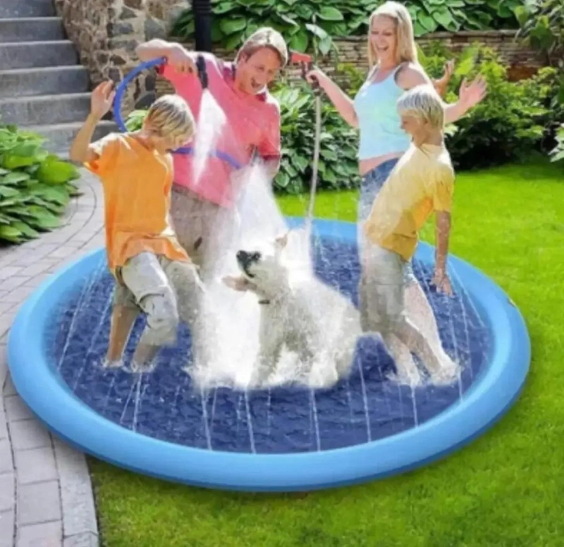 PISCINA INFLABLE PARA NIÑOS Y MASCOTAS DE 100 CM - 10