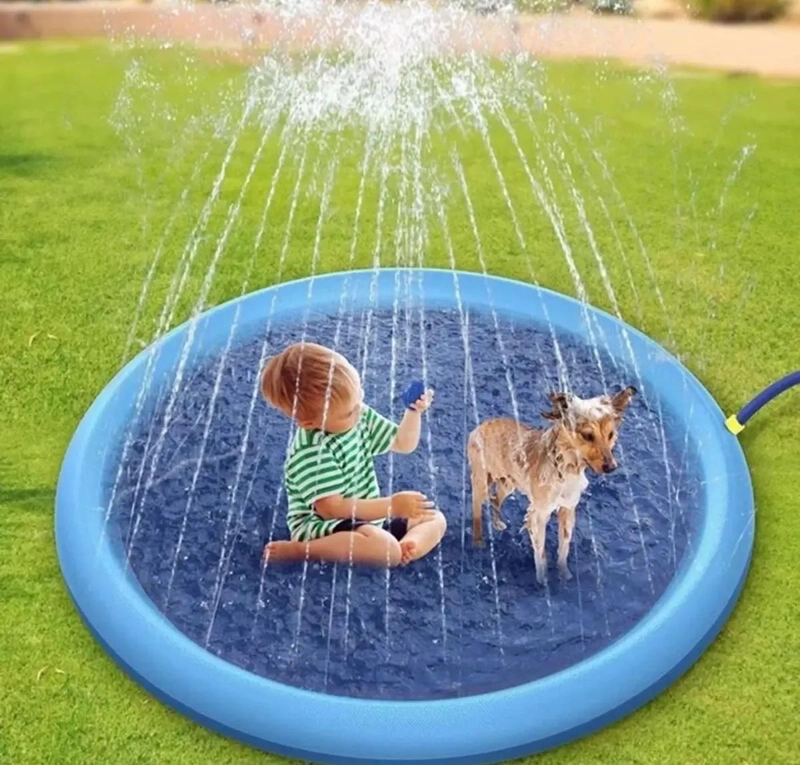 PISCINA INFLABLE PARA NIÑOS Y MASCOTAS DE 100 CM - 7