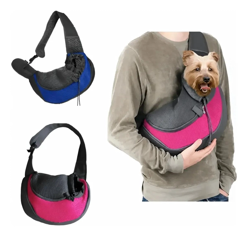 MOCHILA DE TRANSPORTE PARA MASCOTAS TIPO BANDOLERO - 1