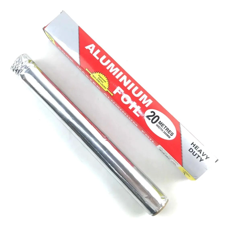 PACK DE 6 ROLLOS DE PAPEL ALUMINIO DE 20 METROS PARA COCINA - 1