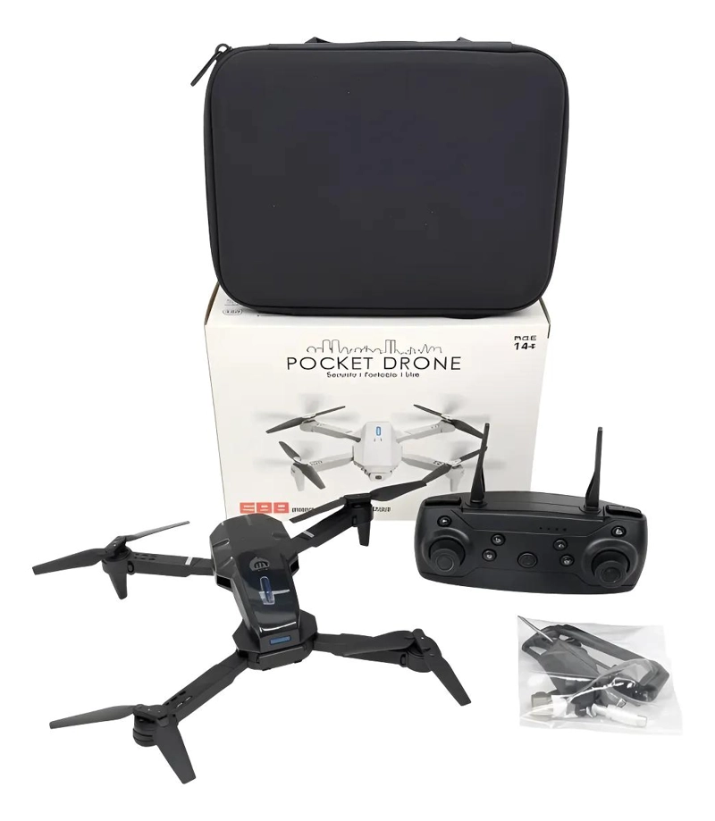 DRONE PLEGABLE CON CAMARA HD Y CONTROL REMOTO - 1