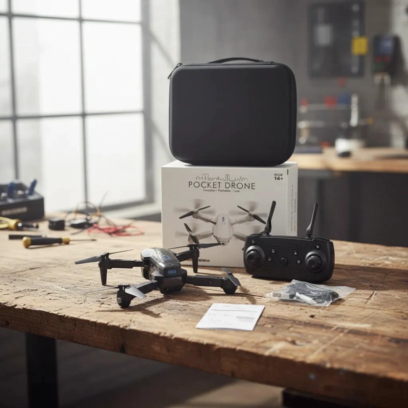 DRONE PLEGABLE CON CAMARA HD Y CONTROL REMOTO - 2