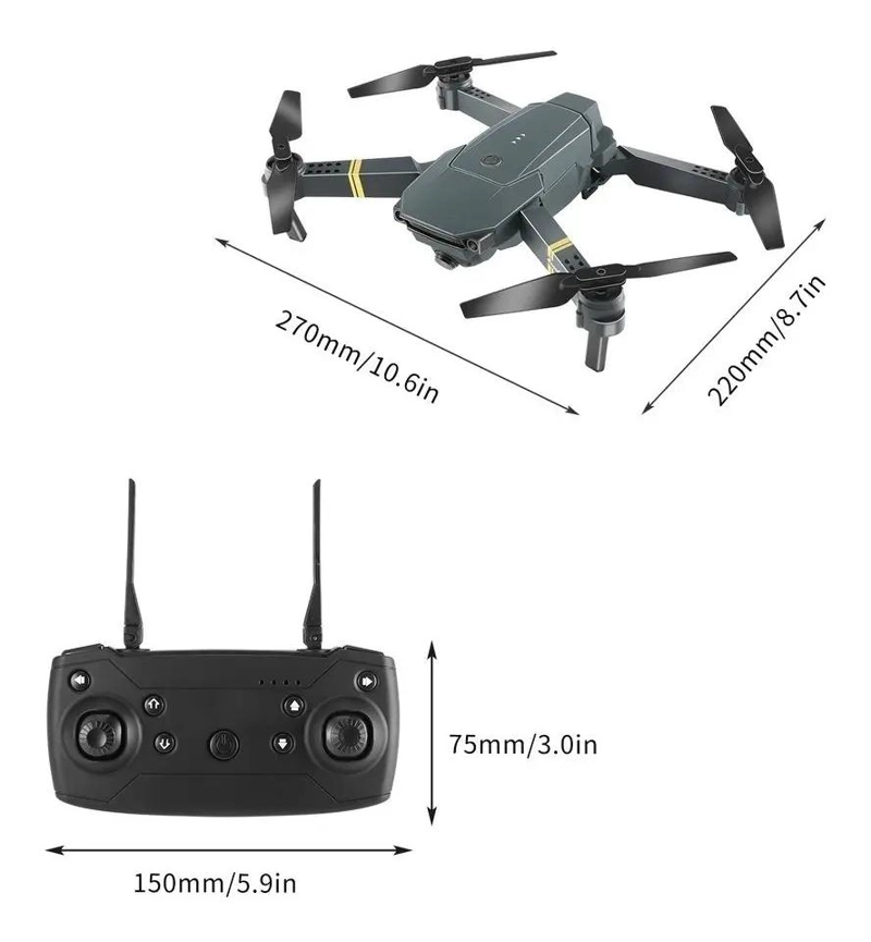 DRONE PLEGABLE CON CAMARA DUAL 4K Y CONECTIVIDAD WIFI - 5