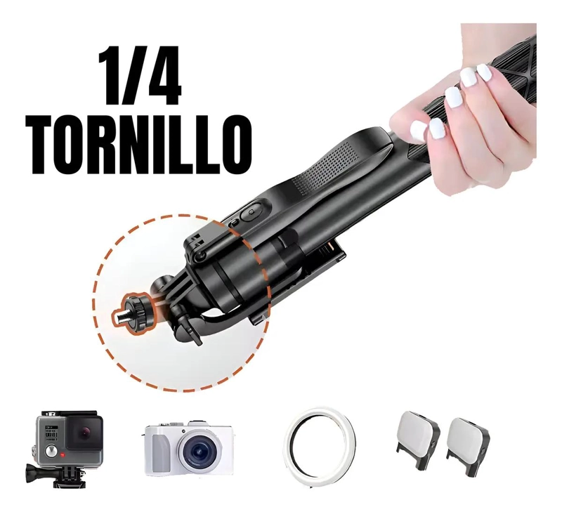 TRIPODE CELULAR EXTENSIBLE CON CONTROL REMOTO BLUETOOTH - 6