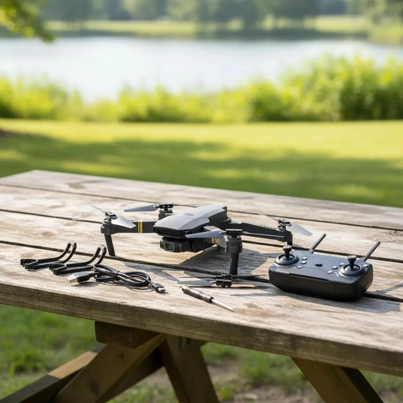MINI DRONE 4K PLEGABLE CON CAMARA Y CONTROL REMOTO - 1