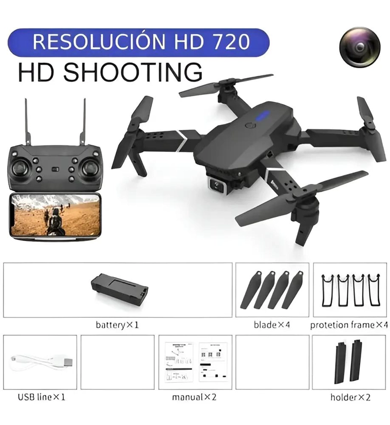DRONE PROFESIONAL 4K CON DOBLE CAMARA Y CONEXION WIFI - 3