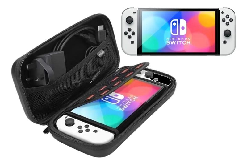 ESTUCHE PROTECTOR COMPACTO PARA CONSOLAS NINTENDO SWITCH Y OLED - 1