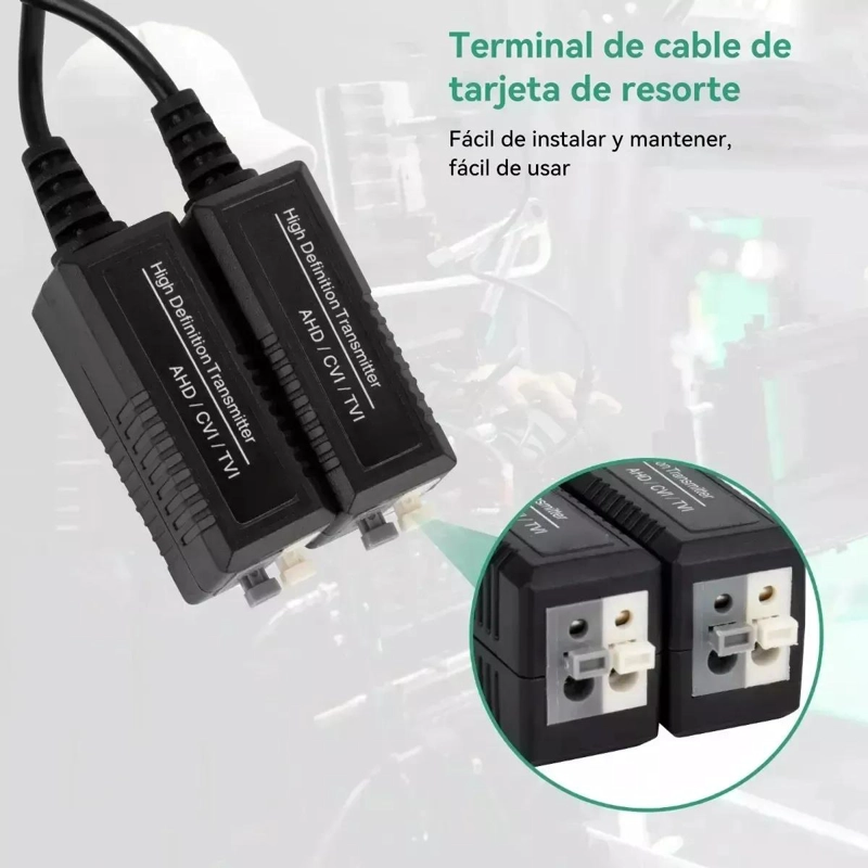 KIT DE 6 BALUNS DE VIDEO HD Y CONECTORES DE ENERGIA - 10