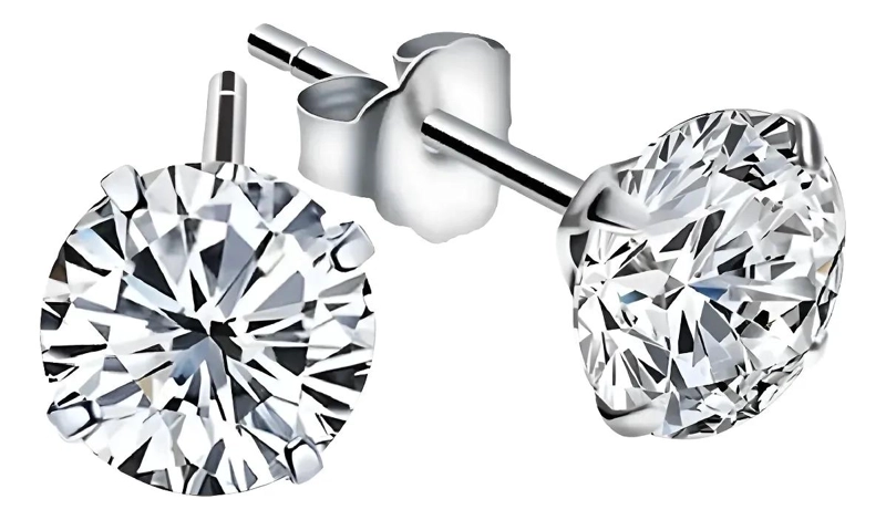 AROS DE ACERO QUIRURGICO CON ZIRCONIO CRISTAL 5MM - 1