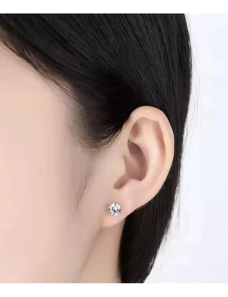 AROS DE ACERO QUIRURGICO CON ZIRCONIO CRISTAL 5MM - 4
