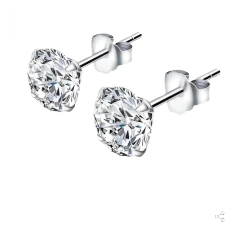 AROS DE ACERO QUIRURGICO CON ZIRCONIO CRISTAL 5MM - 5