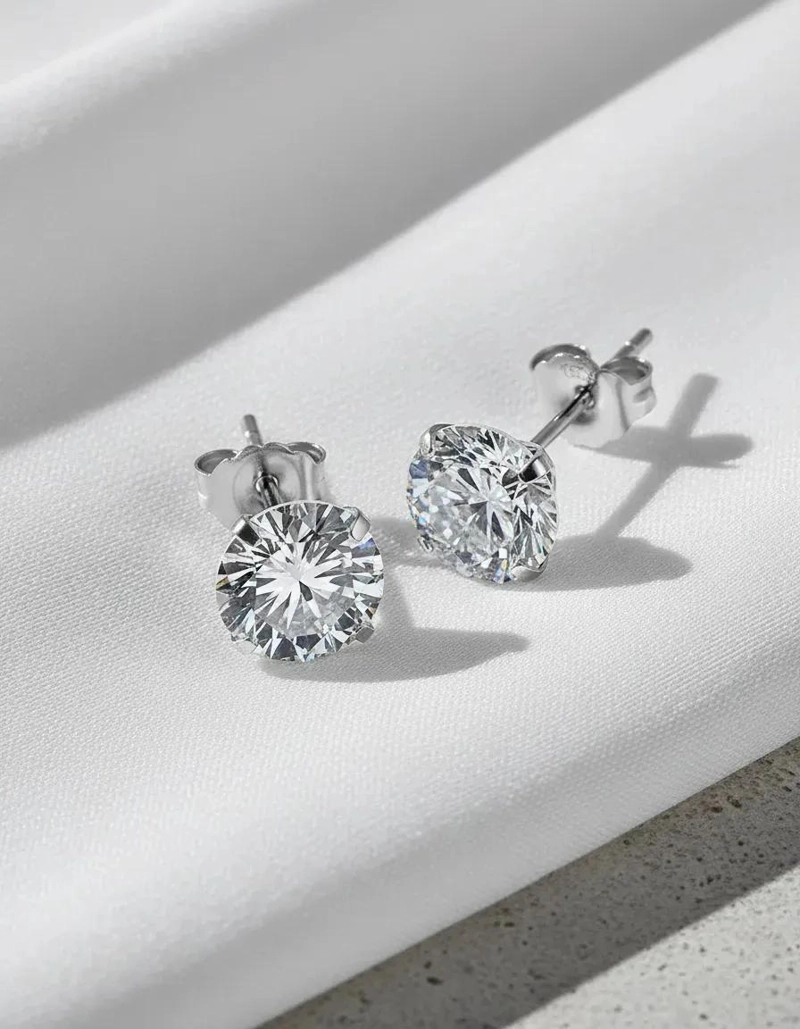 AROS DE ACERO QUIRURGICO CON ZIRCONIO CRISTAL 5MM - 7
