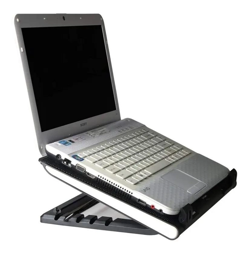 MESA ENFRIADORA PARA NOTEBOOK CON VENTILADORES Y LUZ LED - 4